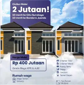 RUMAH BARU WAGE TAMAN ALOHA