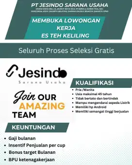 Es Teh Keliling Gerobak Sepeda Listrik