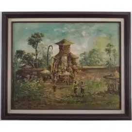 Lukisan Kusmanah, Pura dan Putri oleh Kusmanah
