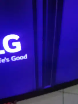 Jual tv LG 45 bekas minis lcd bergaris remot