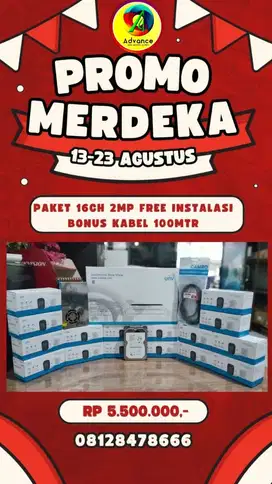 PAKET CCTV 16CH 2MP