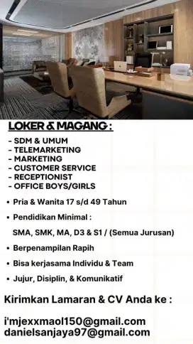 membuka lowongan kerja