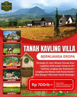 Villa konsep eropa hanya di the hanjawong villas