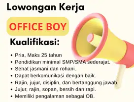 LOWONGAN OFFICE BOY