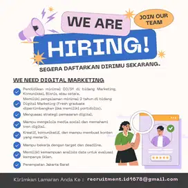 Lowongan Kerja Digital Marketing