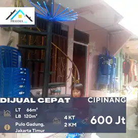 Cipinang Jakarta Timur Dijual Rumah 2 Lantai Siap Huni