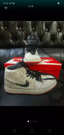 Sepatu murce.like new.nike air Jordan 1.mild fearlees