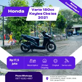Honda Vario 150cc Keyles Cbs iss Esp Tahun 2021 Pajak Off
