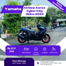 Yamaha Aerox Cyber city 155cc VVA_Fi Tahun 2024 Pajak Off
