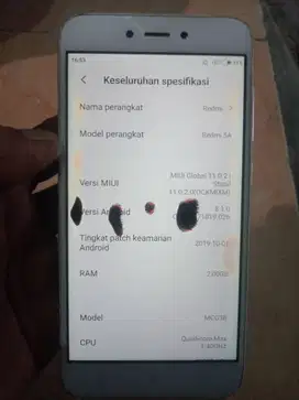 dijual hp redmi 5a ram 2/16 layak pakai