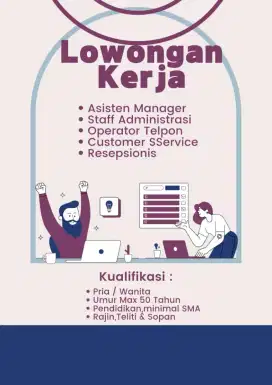 Lowongan kerja bulan ini