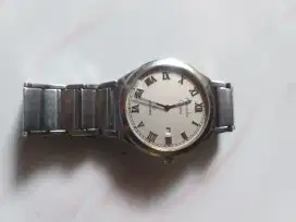 Jual jam tangan pria second alexandre christie wrna silver