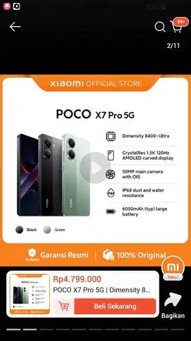 Hp poco x7 pro ram 12/512gb