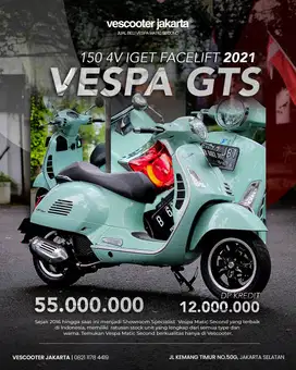 PIAGGIO VESPA GTS 150 4V IGET FACELIFT 2021 MURAHH MERIAHH