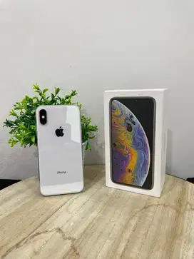 IPhone XS 256GB Silver mulus Fullset BH 100% 3Utool 100 Sinyal Permane