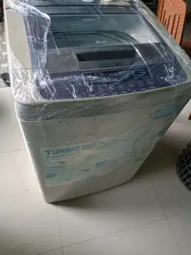 Mesin cuci satu tabung merk LG kapasitas 8kg siap pakai