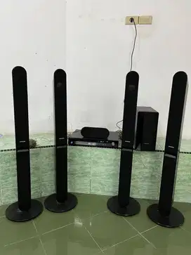 1 set Home Theater Samsung HT-TX35 (hidup, tapi tidak ada suara)