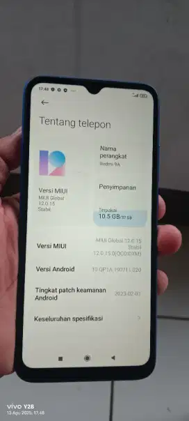 Redmi. 9a.  2/32 bocel bekas rokok norml orian