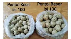 Pentol ayam besar dan kecil