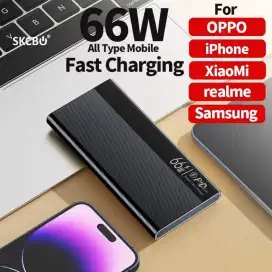 SKCBO 66W Super Fast Charging Pwr Bank LED 20000Mah, untuk smua hp