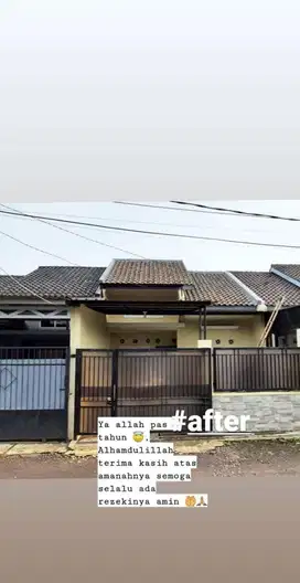 Turun harga Rumah Kota Sukabumi Benteng Kidul Siap Huni