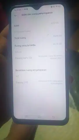 Vivo y12 ram 4/64 minus seperti foto