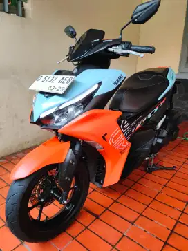 Yamaha Aerox Biru Orange 2024 Siap Pakai