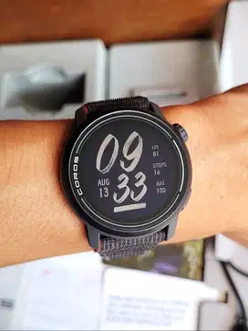 Coros Pace 3 Black Nylon Garansi Resmi 2027 Second Like New Fullset