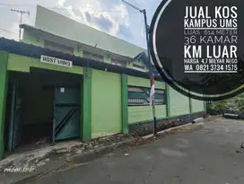 Jual cepat tanah bangunan area kampus UMS