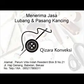 Terima jasa jahit, lubang & pasang kancing