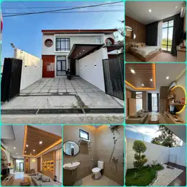 Rumah 2 lantai konsep modern fullfurnish jalan kabupaten