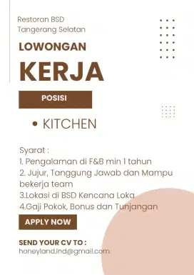 Tukang Masak/ Kitchen