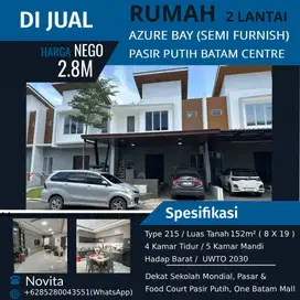 Rumah 2 Lantai Siap Huni & Full Renovasi AZURE BAY ( Semi Furnish )