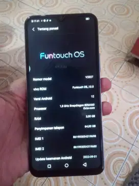 Vivo v2027 3/64 nominus muluss(lecet pemakaian aja)