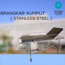 Brangkar Dorong Kumplit Stainless Steel