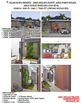 Dijual rumah dipekanbaru jln.rawa bening-area kelapa sawit