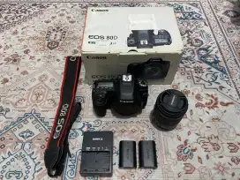 Canon 80D Lensa kit 18-55mm