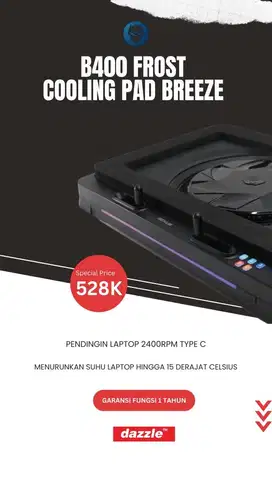 Rexus B400 Frost Cooling Pad Breeze RGB