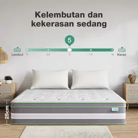 KASUR SPONS BUSA MERK NOVILLA UK 180 x 200 (tebal 25 cm)