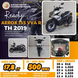 DP 500 CASH KREDIT YAMAHA AEROX 155 VVA R TH 2019 MULUS BERGARANSI