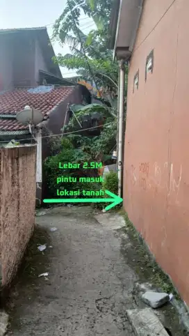 Tanah dijual SHM 8m X 12m pajak sudah dibayarkan sampai 2025