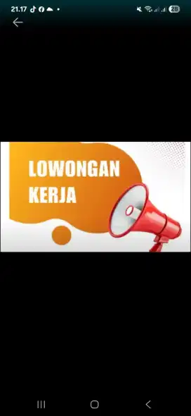 Dicari karyawan toko