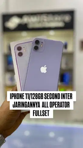 IPHONE 11/128GB SECOND INTER JARINGANNYA ALL OPERATOR LECET MANJA