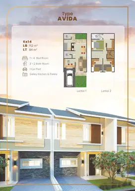 Rumah Cluster Siap Huni Dekat Cibubur Plaza 5 KT Dibantu KPR J-29176