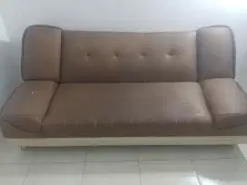 Sofa bed ukuran 2meter minus kulit
