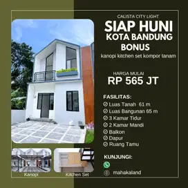 Bonus Canopy rumah siap huni 2 Lt di Cilengkrang dkt borma cinunuk