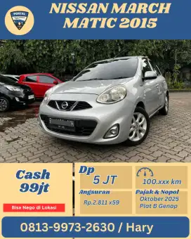 Dp 5 ang 2,8 jt saja,Nissan March Matic 2015