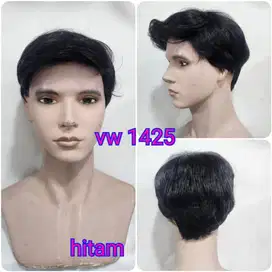 Rambut palsu pria bahan sintetis