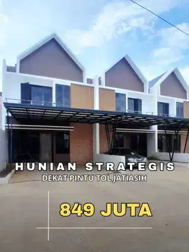 Hunian Strategis Dinding Bata Merah, Dekat Pintu Tol Jatiasih
