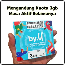 SUDAH REGIS KARTU PERDANA BY.u 0 KUOTA 0 PULSA KIRIM VIA ONLINE